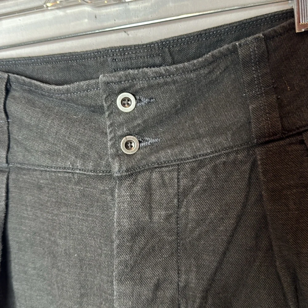 Imogene And Willie Diana Pleated High Rise Straight Black Selvage Denim. Sz 30. - Picture 7 of 13
